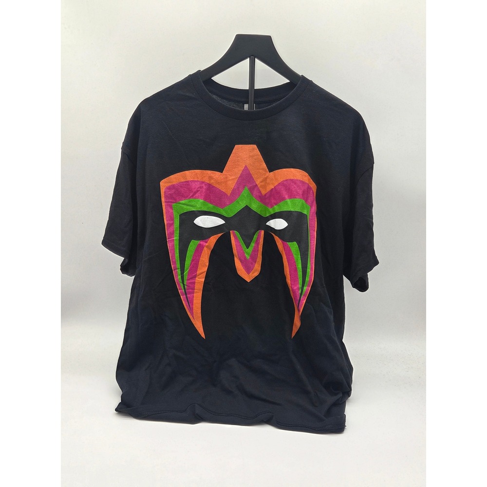Gildan Heavy Cotton XL Black Ultimate Warrior Mask Graphic T-Shirt 101-340